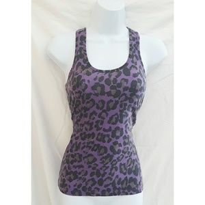 Wet Seal Purple Leopard Print Tank Top